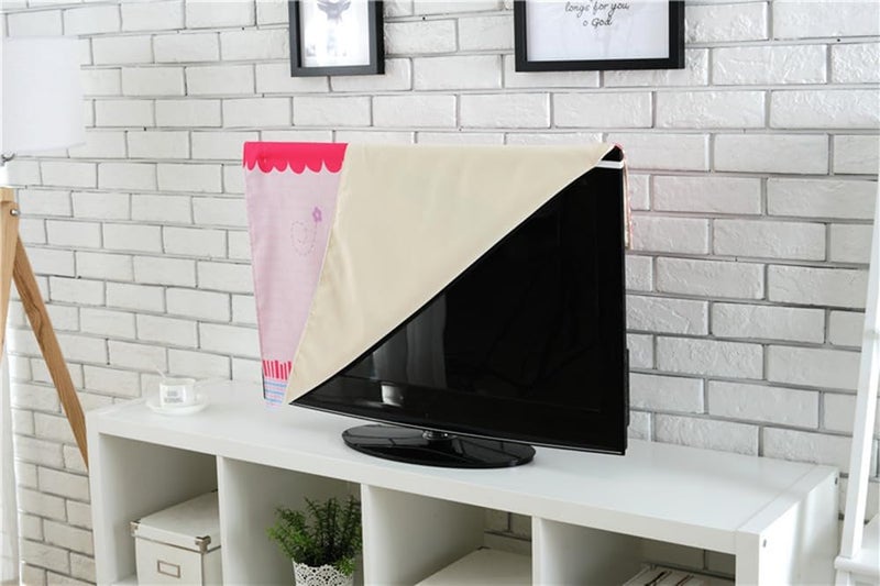 DYAGSIO Custom TV Dust Cover with Photo, Compatible with Modern 42" LCD LED, Design Your Own Personalized with Picture Logo Text TV Dust Cover Cloth Decoration Living Room, 1PC,Old World Map - Image 3